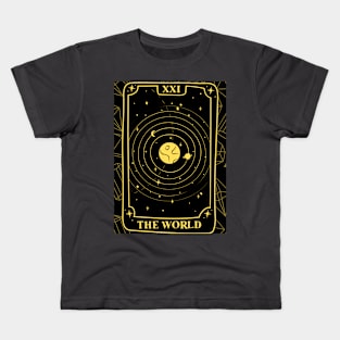 The World Tarot Card and Crystals Graphic Kids T-Shirt